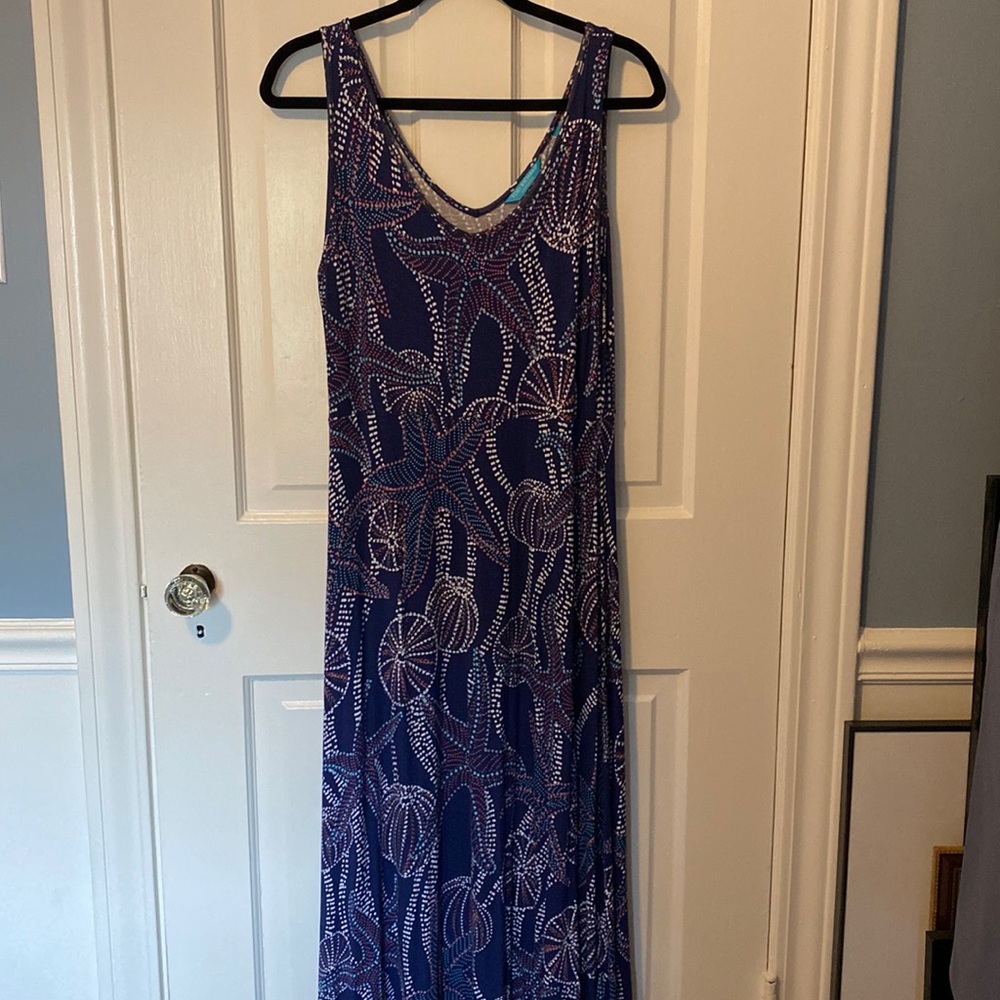 Blue maxi dress